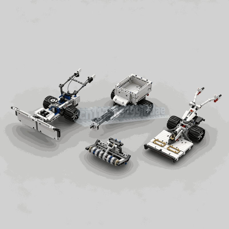 1021Parts MOC Dual Single Axle - огляд і ціна Farming Agriculture Model