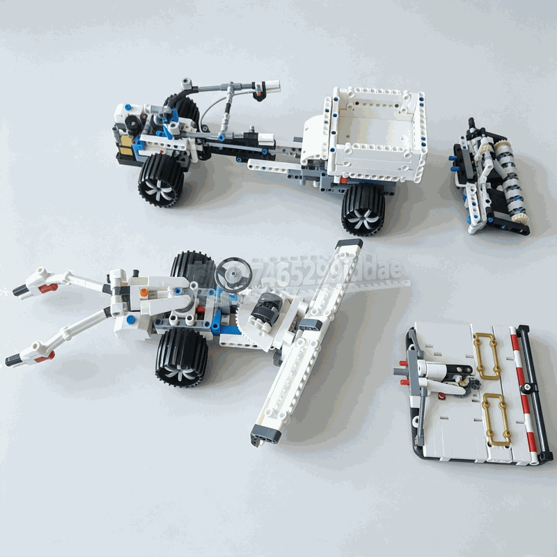 1021Parts MOC Dual Single Axle - огляд і ціна Farming Agriculture Model