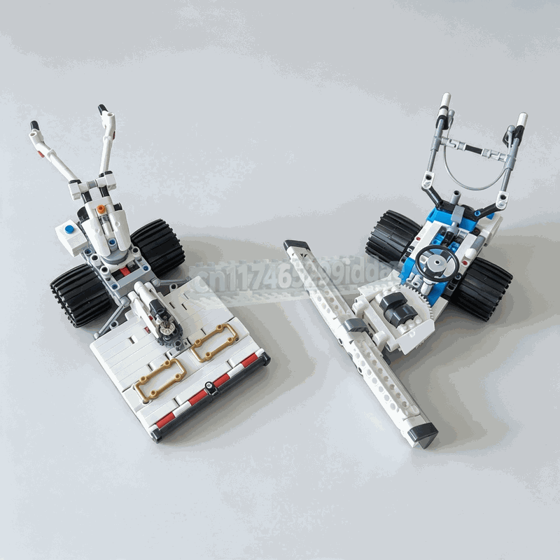 1021Parts MOC Dual Single Axle - огляд і ціна Farming Agriculture Model