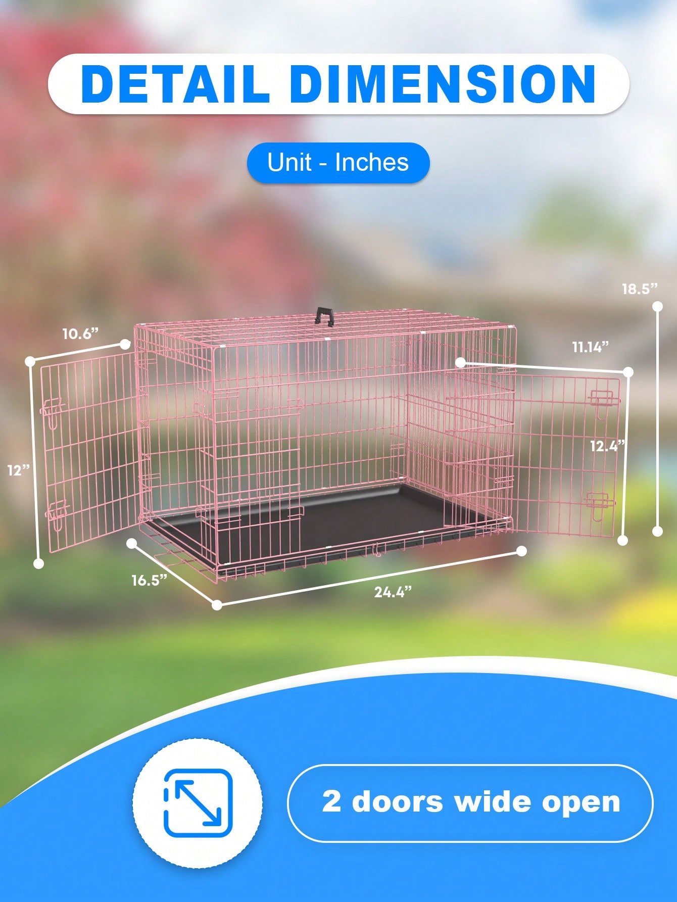 Small Dog Crate For Puppy, 24  - огляд і ціна Rabbit Cage Wire