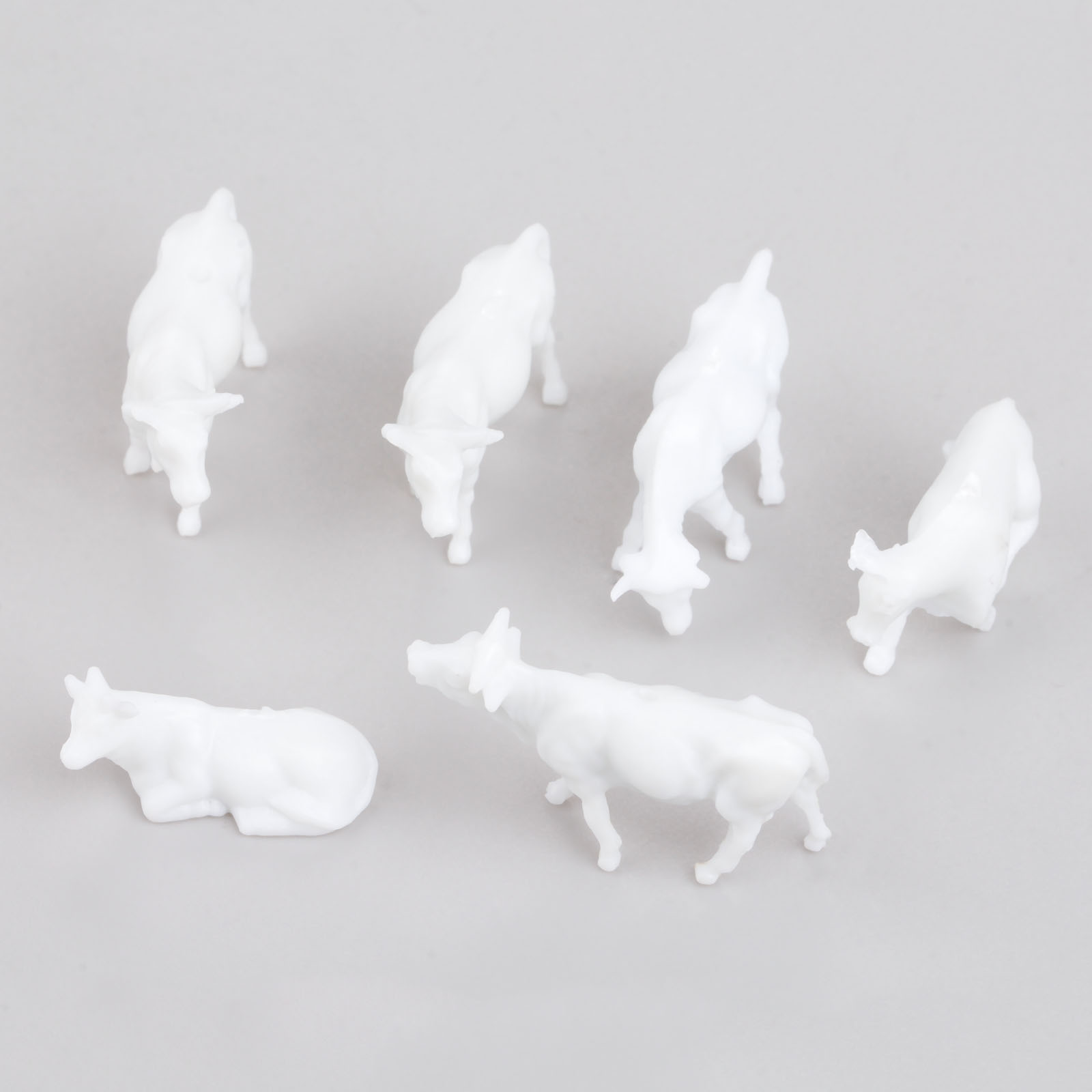 100pcs White Model Cows Scale  - огляд і ціна Farming Agriculture Model
